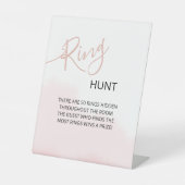 ペデスタルサインリングや輪狩りブライダルシャワー。 台座サイン (正面)