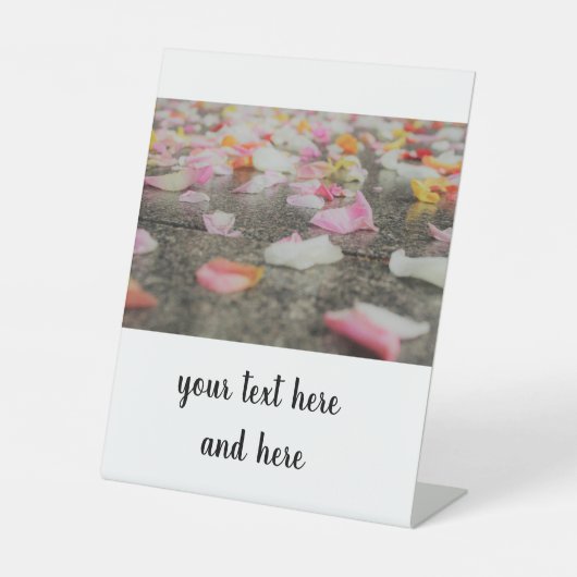 ペデスタルサイン結婚式の日 台座サイン (正面)