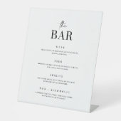 ペデスタルドリンクメニューカクテルバー結婚の看板 台座サイン (正面)