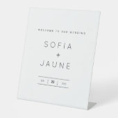 ペデスタルパーソナライズされたサイン – エレガント表示 台座サイン (正面)