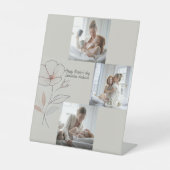 ペデスタルパーソナライズされたサイン – 母の日のプレゼント 台座サイン (正面)