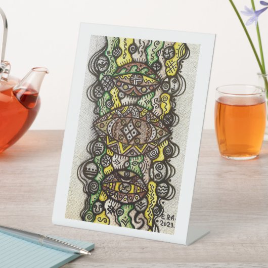 ペデスタル標識 台座サイン (インサイチュ)