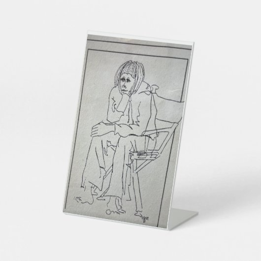 ペデスタル考え標識 台座サイン (正面)