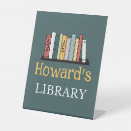 ペデスタル記号 – ライブラパーソナライズされたリ – 名前の追加 台座サイン