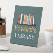 ペデスタル記号 – ライブラパーソナライズされたリ – 名前の追加 台座サイン (インサイチュ)