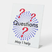 ペデスタル記号 – 質問 台座サイン (正面)