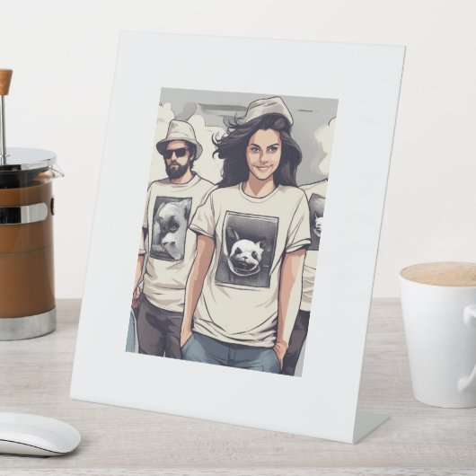 ペデスタル記号、4" X 6" 台座サイン (インサイチュ)