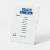 ペデスタル記号、4" X 6" 台座サイン (正面)