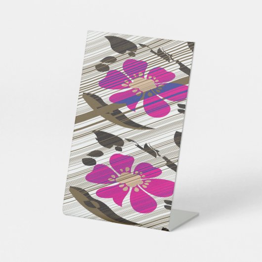 ペデスタル記号、4" X 6" 台座サイン (正面)