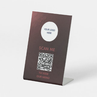 ペデスタル記号 – QRメニュー表示 台座サイン