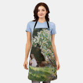 ペデルセベリンクロエ – バラ エプロン (着用した状態)