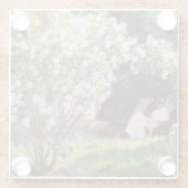 ペデルセベリンクロエ – バラ ガラスコースター (裏面)