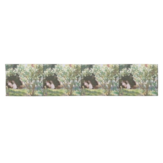 ペデルセベリンクロエ – バラ ショートテーブルランナー (横)