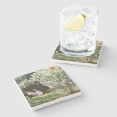 ペデルセベリンクロエ – バラ ストーンコースター (横)