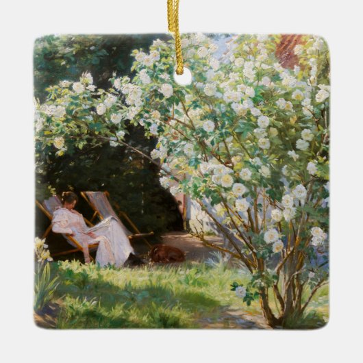 ペデルセベリンクロエ – バラ セラミックオーナメント (正面)