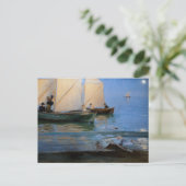 ペデルセヴェリンクロイエ – 魚釣りボート ポストカード (スタンド正面)