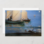 ペデルセヴェリンクロイエ – 魚釣りボート 招待状 (正面/裏面)