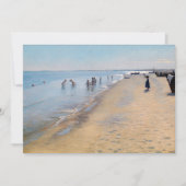 ペデール・セヴェリン・クロイヤー - スカゲンのビーチでの夏の日 サンキューカード (正面)