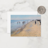 ペデール・セヴェリン・クロイヤー - スカゲンのビーチでの夏の日 ノートカード (正面/裏面インサイチュ)