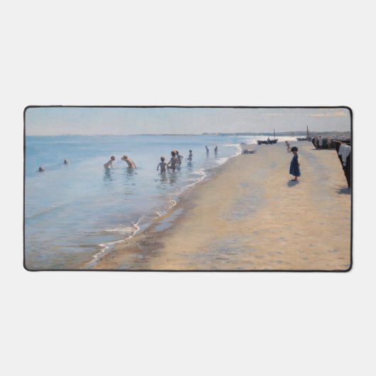 ペデール・セヴェリン・クロイヤー - スカゲンの海辺の夏の日 デスクマット (正面)