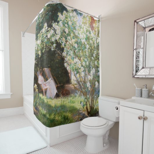 ペデ・セヴェリン・クロイヤー - バラ シャワーカーテン (インサイチュ)