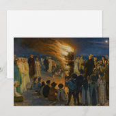 ペデ・セヴェリン・クロイヤー - ミッドサマー・イヴの焚き火 サンキューカード (正面/裏面)