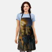 ペデ・セヴェリン・クロイヤー - 夏至の夜の焚き火 エプロン (着用した状態)