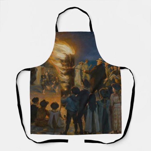 ペデ・セヴェリン・クロイヤー - 夏至の夜の焚き火 エプロン (正面)