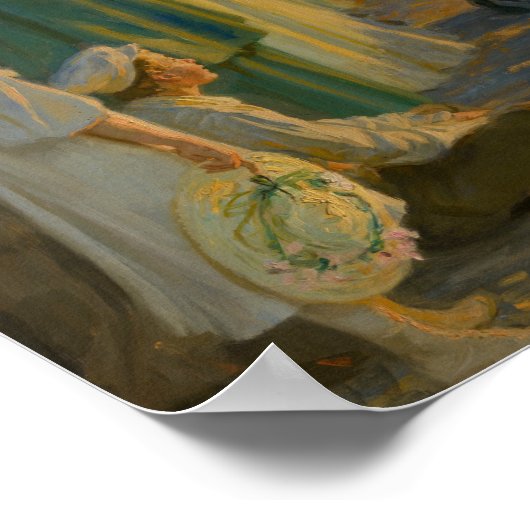 ペデ・セヴェリン・クロイヤー - 夏至の夜の焚き火 ポスター (角)