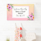 ペトエレガントニアスフローラ結婚の歓迎の挨拶 横断幕 (インサイチュ)