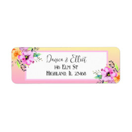 ペトエレガントニアフローライエローとピンク ラベル