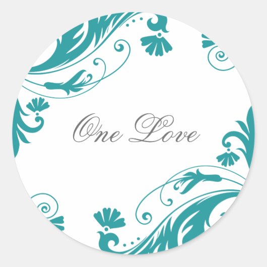 ペトエレガントロール結婚式用シール ラウンドシール (正面)