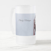 ペトスカイタワークロック曇りマグカップ フロストグラスビールジョッキ (正面左)