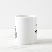 ペトスキーの石が詰まったミシガンシルエット コーヒーマグカップ (中央)