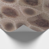 ペトスキーストーンミシガン州石化石 ラッピングペーパー (角)