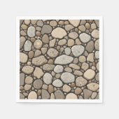 ペトスキーストーン抽象芸術 スタンダードカクテルナプキン (正面)