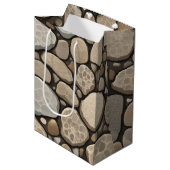 ペトスキーストーン抽象芸術 ミディアムペーパーバッグ (正面アングル)