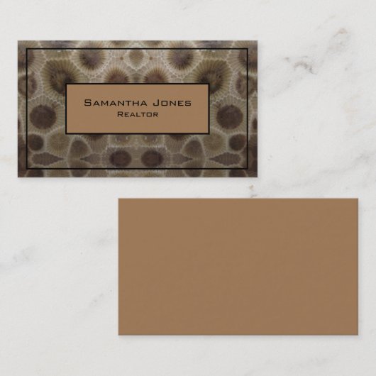 ペトスキー石 名刺 (正面/裏面)