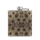 ペトスキー石、素晴らし湖州、化石パターン フラスク (裏面)