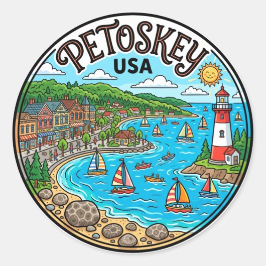 ペトスキー USA ラウンドシール (正面)