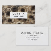 ペトスモダンキーストーン抽象芸術ストーンデザイン 名刺 (正面/裏面)