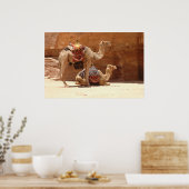 ペトラのラクダ ポスター (キッチン)