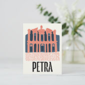 ペトラジョルダニア抽象芸術旅行フローラアート ポストカード (スタンド正面)