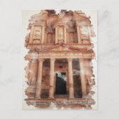 ペトラジョーダンウォーターカラーアート ポストカード (正面)