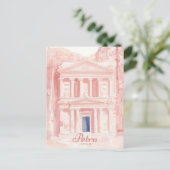 ペトラジョーダンゴーアシュ絵を描イラストレーション旅行 ポストカード (スタンド正面)