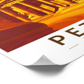 ペトラジョーダンサンセットトラベルアートヴィンテージ ポスター (角)