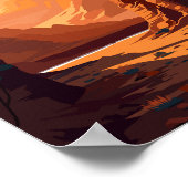 ペトラジョーダンヴィンテージ旅行イラストレーション ポスター (角)