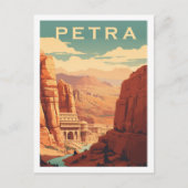ペトラヨルダン有名ヴィンテージトラベルプレイス ポストカード (正面)