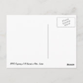 ペトラヨルダンUNESCO伝統サイト版木、銅版、版画 ポストカード (裏面)