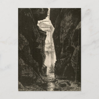 ペトラヨルダンUNESCO伝統サイト版木、銅版、版画 ポストカード